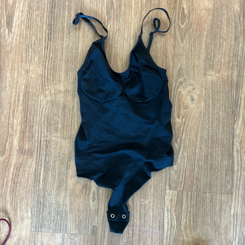 Black One-Piece Swimsuit with Adjustable Straps